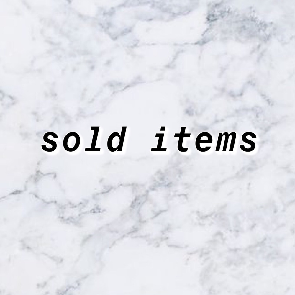 SOLD ITEMS